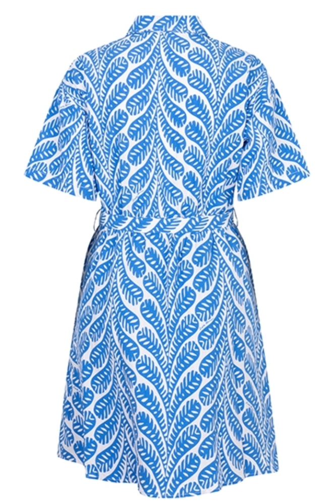 DRESS SIENNA QC23 808 lofty leaves print